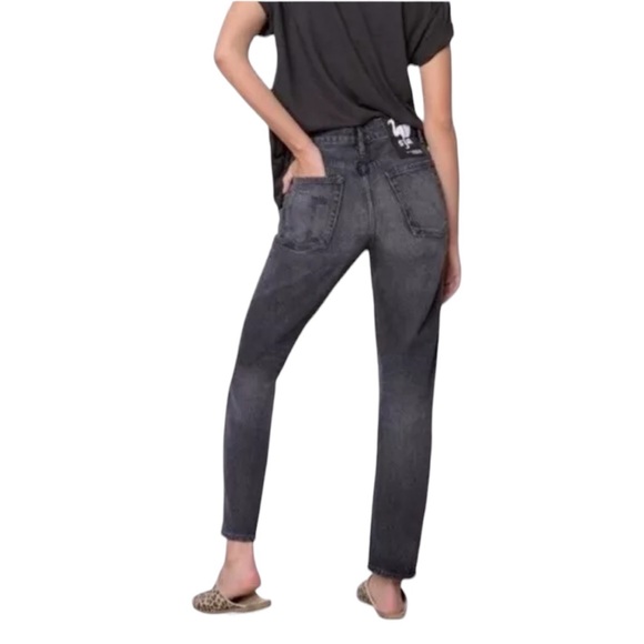 Sandrine Rose X Free People Crop Jeans In Destroyed Rain Distressed 28 - Picture 1 of 8